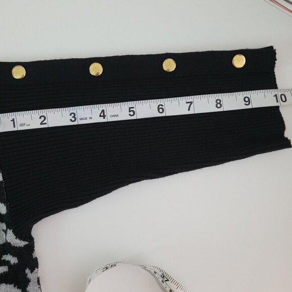 Kim rogers Womens Black gray leopard print Turtleneck Sweater curvy size 2X - Picture 7 of 9